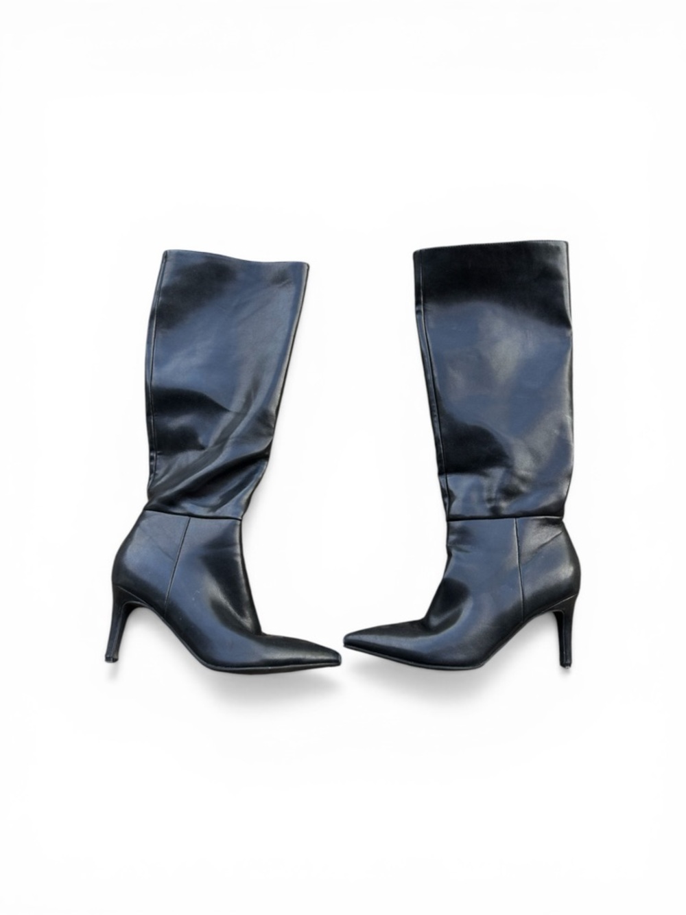 Knee High Boots Women Pointed Toe Tall Boots 3 In Stiletto High Heel